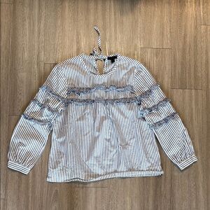 J.Crew Striped Long Sleeve Women's Top size 8